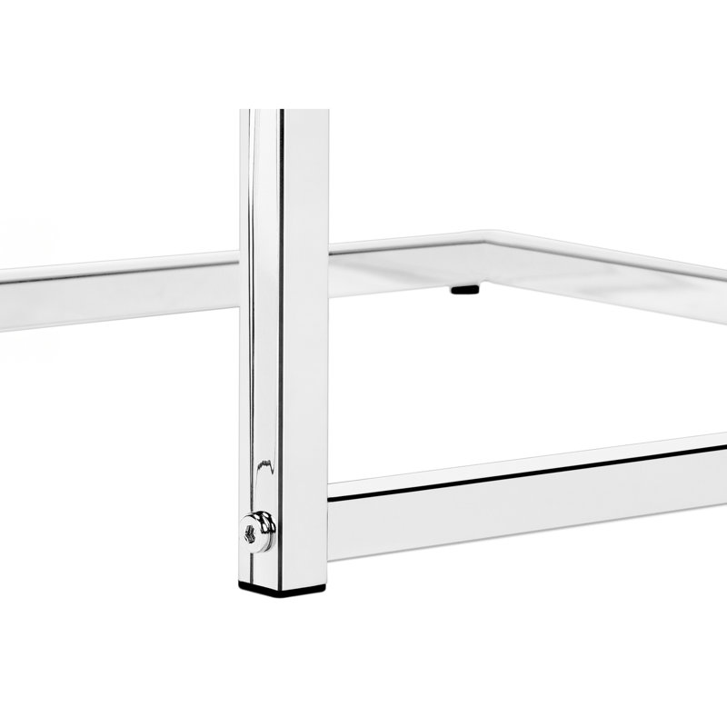 Table d'appoint pour toutes les pièces - Stratifié de finition moderne en stratifié noir et métal
