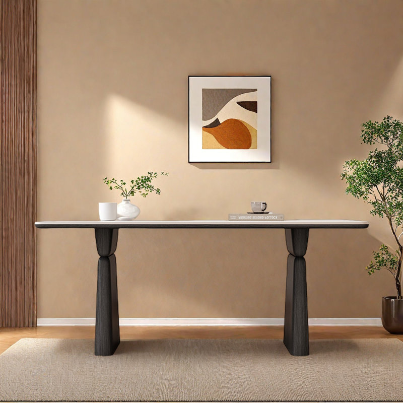 Table de salle à manger simple et rétro., H 29,53 po x L 55,12 po x l 31,5 po