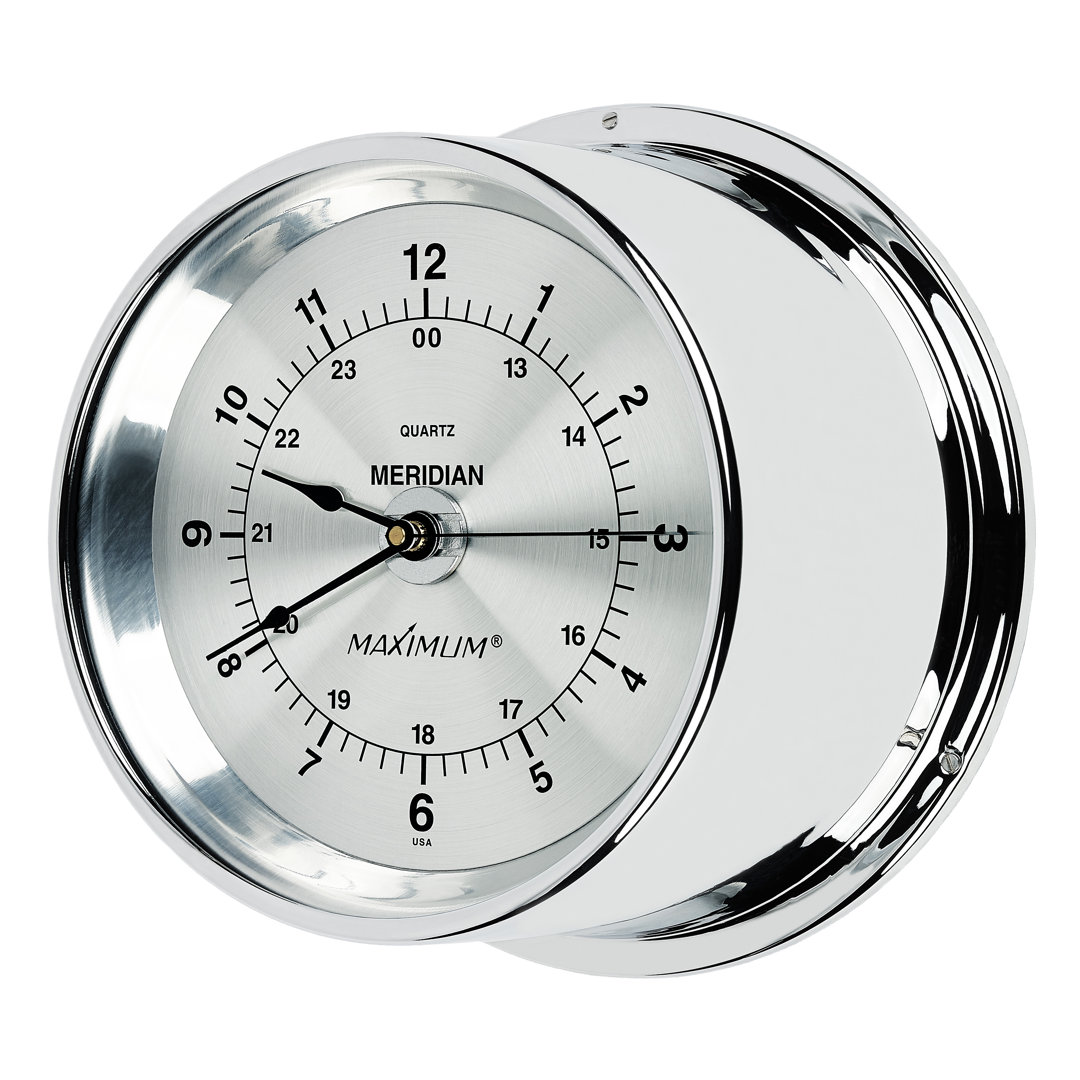 Meridian 6.5" Wall Clock Maximum Weather Instruments 