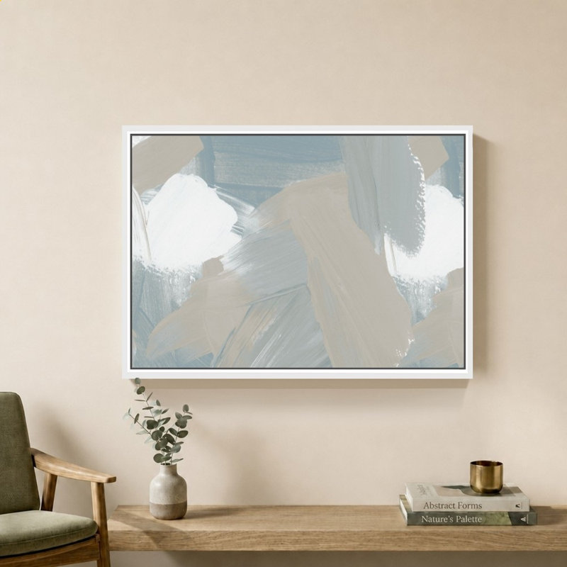 «Miami Abstract Gray I» par Lucille Price - Impression sur toile
