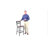 Cyrille 'X'' Back Metal Restaurant Barstool-1090846822-1108463367