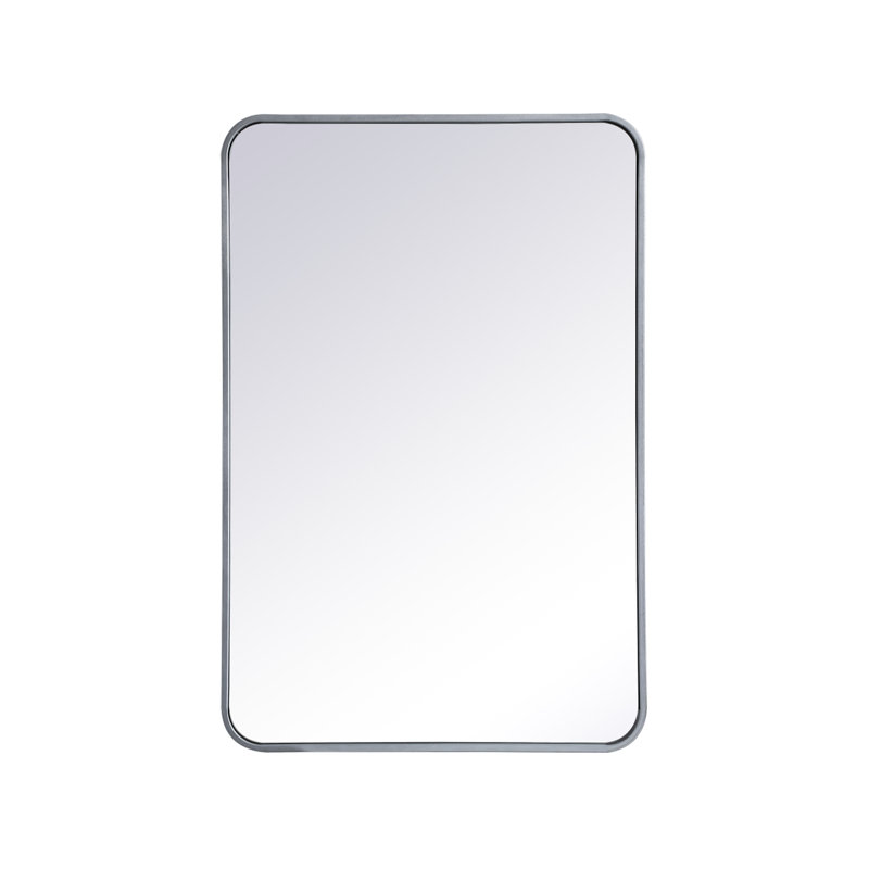 Miroir mural Sabine, Argent, 36 po x 24 po