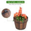 Wood Barrel Planter