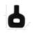 Rachael Modern Geometric Stoneware Dolomite Vase - Minimalist Decorative Accent for Contemporary Home Decor-511240201