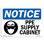 PPE Supply Cabinet Sign with Symbol Sign or Label