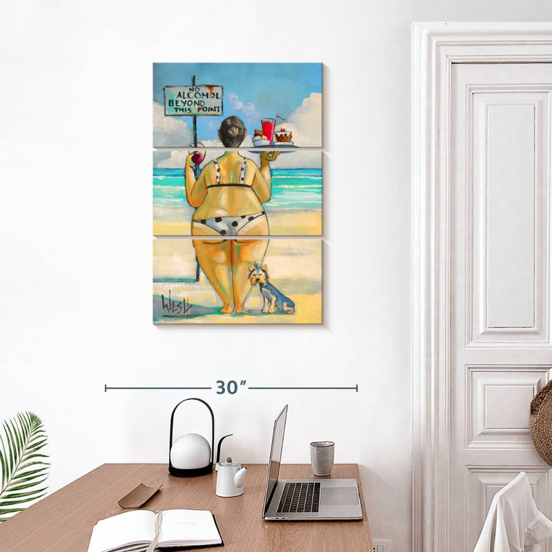 Ketti No Alcohol Beyond This Point, 32" H x 20" W