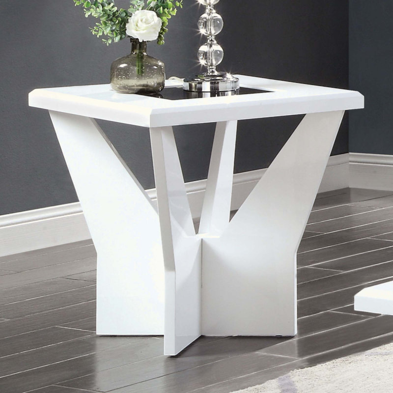 Table de bout blanche 1Pc