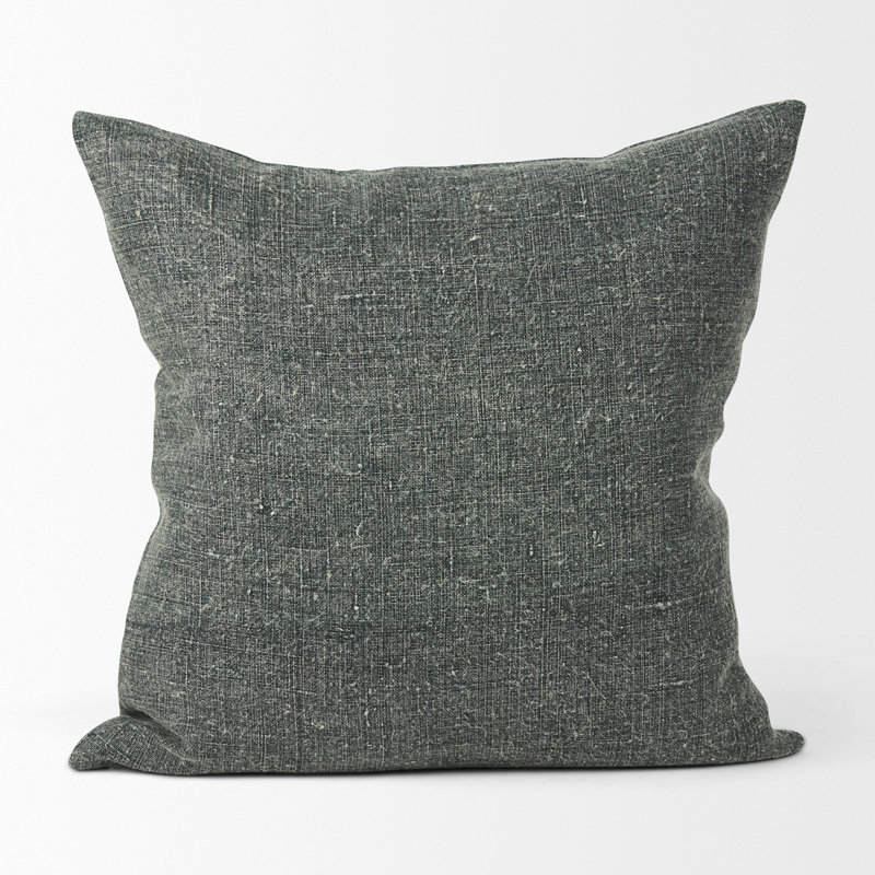 Housse de coussin carré en lin Jack, Vert