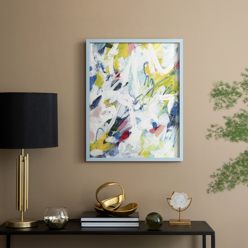 Impression sur cadre Color Color II - bois massif, H 11 po x l 9 po, Cadre bleu