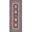 Tapis performance rouge / beige / bleu tissé à la machine Korey-568074529