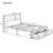 Platform Bed With Under-Bed Drawer-2070590463-2070590462