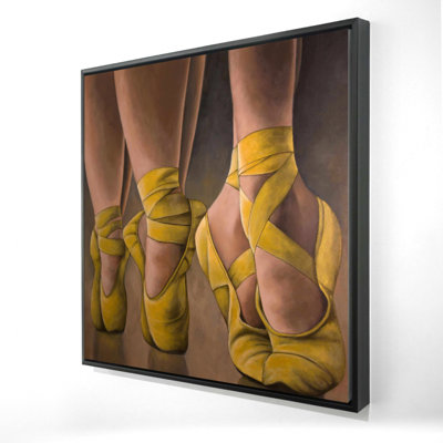 Synchronized Ballerinas Print On Canvas