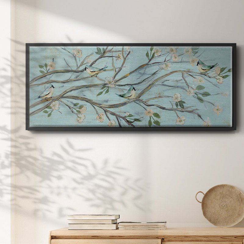 «Blue Sky and Blossoms», toile encadrée