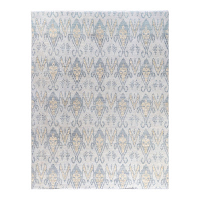 Overdyed One-of-a-Kind Rectangle 8'1" X 10'3" Hand Knotted Area Rug
