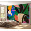 Murale pelez et collez de qualité supérieure - Formes florales abstraites-121414315