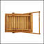 Chariot-bar Riviera avec bois d'acacia durable, rangement spacieux et roulettes lisses pour une réception élégante