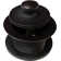 Twist and Close ABS Leg Tub Drain With 2-Hole Overflow