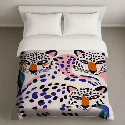 Abstract Leopards Illustration Duvet Covers