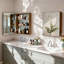 Aluminum Wall Medicine Bathroom Mirror Cabinet with Motion Sensor LED Light & Adjustable Shelf-1766277674