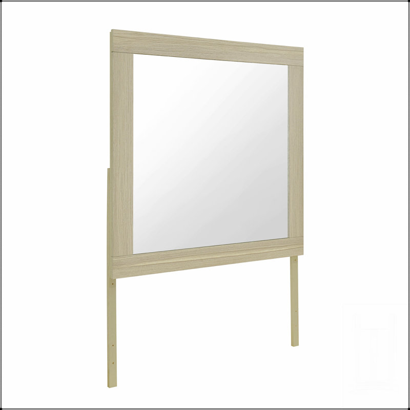 Miroir à grande échelle naturel ELS avec cadre minimaliste, rehaussant la lumière et l'espace, Naturel