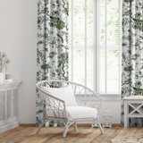 Tree Top Avocado Cotton Grommet Top Drapery Panel Set of 2