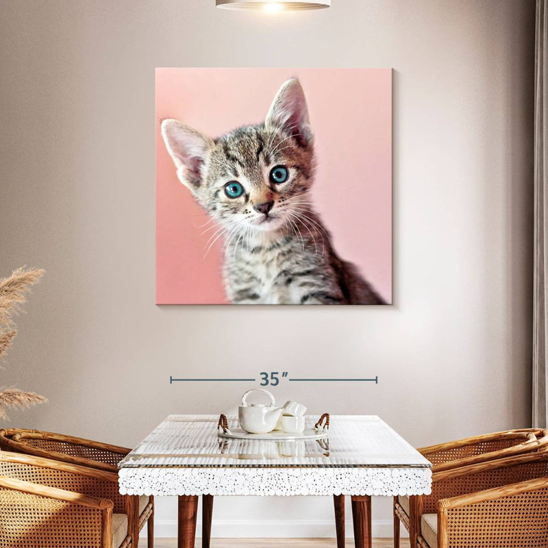 Crowle Staring Cat, 39" H x 39" W