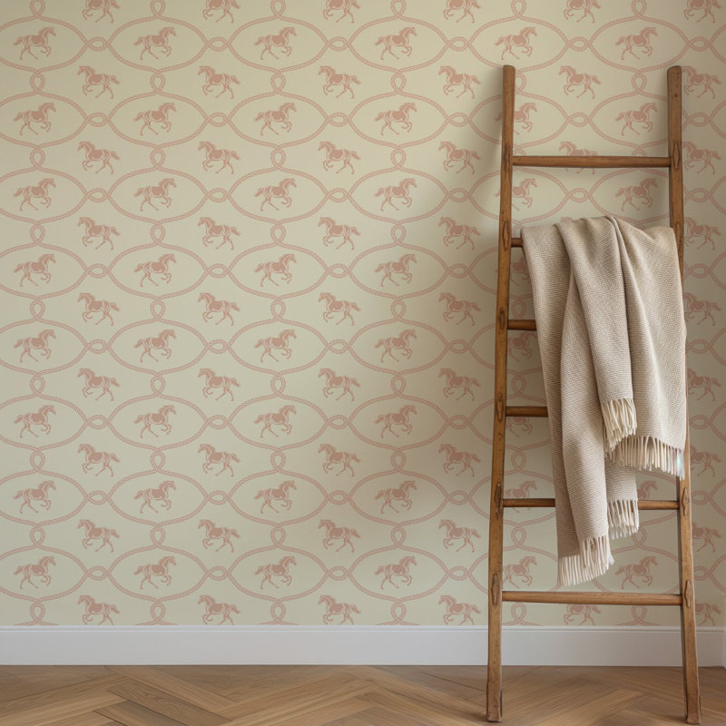 Rider's Knot - Wallpaper, Non-Pasted, Faded Denim, Paper
