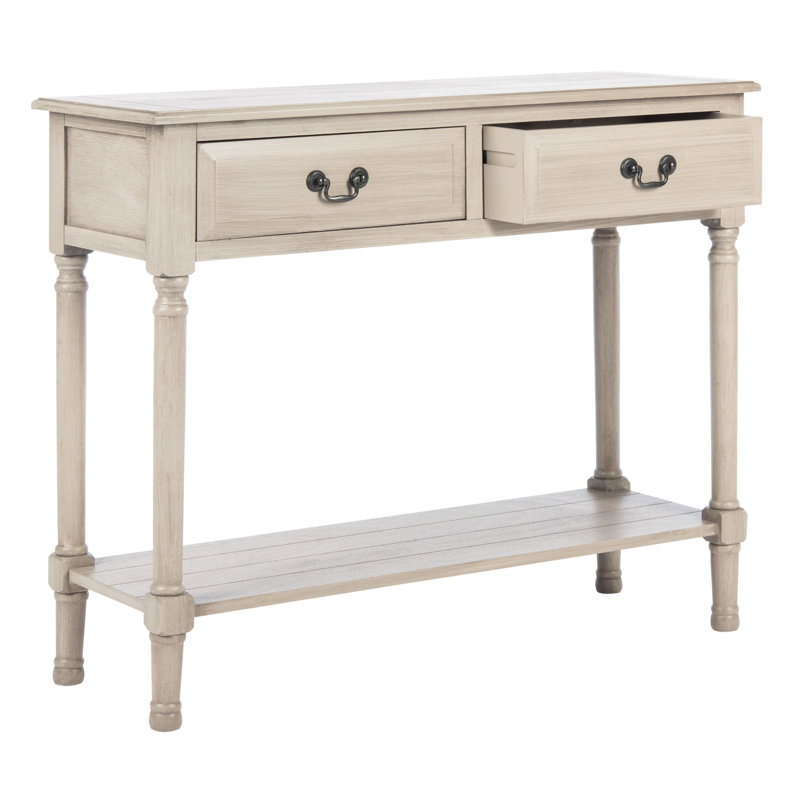Primrose Greige 40'' Wood Console Table with Storage