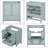 29.5'' Single Bathroom Vanity Base Only in Teal