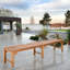Santa Monica Outdoor Teak Dining Bench-1467568664