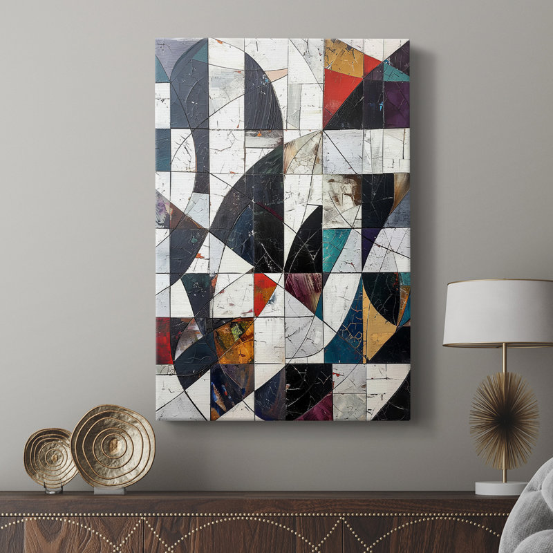 ABSTRACT Series LII -Custom Wrapped Gallery Cavas, 12" H x 8" W
