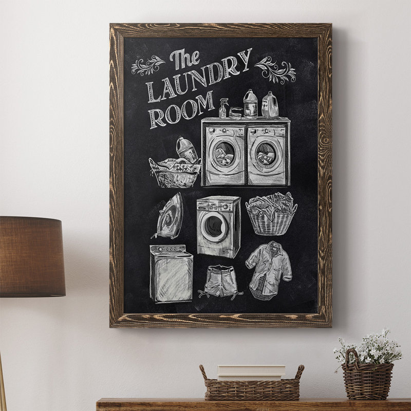 " Laundry Room ", 43.5" H x 31.5" W x 1" D, Walnut