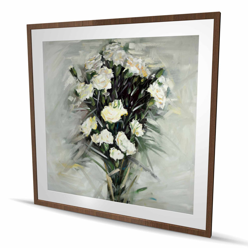 Lisianthus - Bouquet blanc, H 48 po x l 48 po