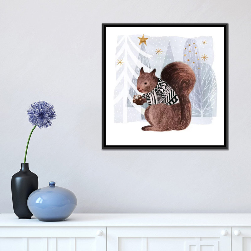 « confortables superficie ii », impression sur toile, H 18 po x l 18 po x P 1,5 po, Toile avec cadre noir, Blanc