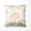Coussin décoratif moderne à motif floral cachemire beige-125947119