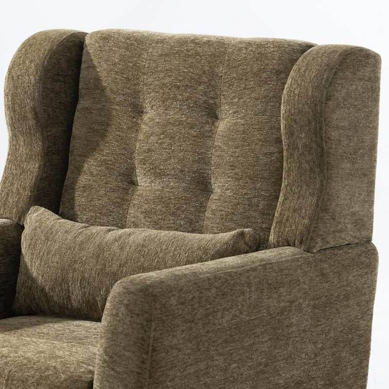 Modern And Comfortable Upholstered Foam Filled Accent Chair For Living Room, Reading And Bedroom Use, Avocado