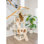 Arbre à chat 74 "en bois véritable classique