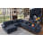 Errett Upholstered Corner Sectional with Storage & Cup Holder Console, 5 Throw Pillows-456439195
