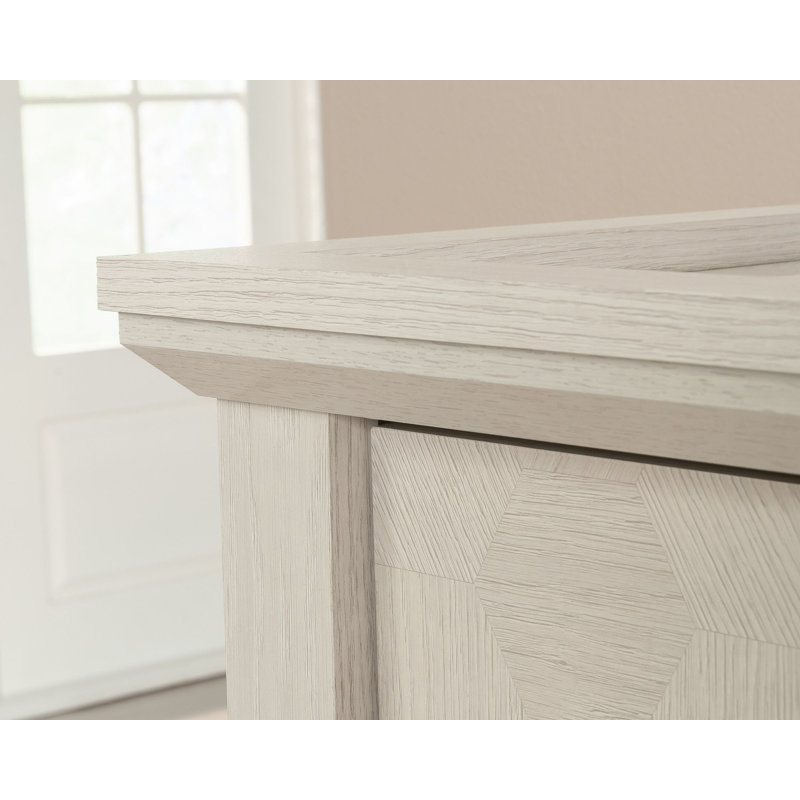 Glacier Oak Console Table with Drawers and Shelf