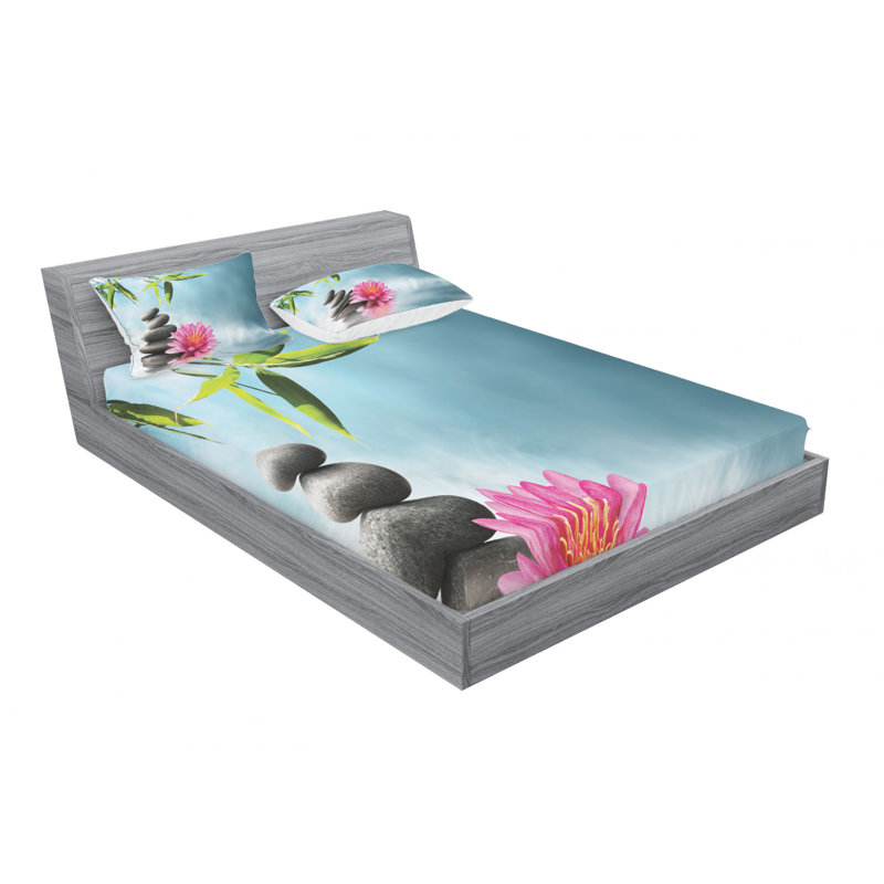 Microfiber Sheet Set, Queen Sheet Set with Fitted Sheet