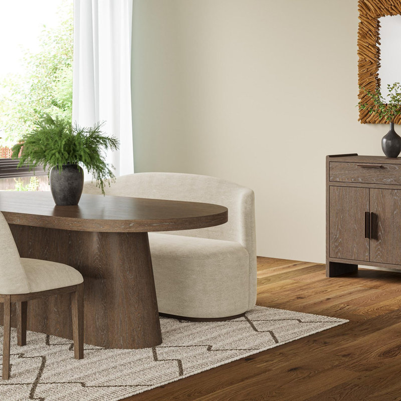 Ensemble de 2 chaises rembourrées cacao et ivoire