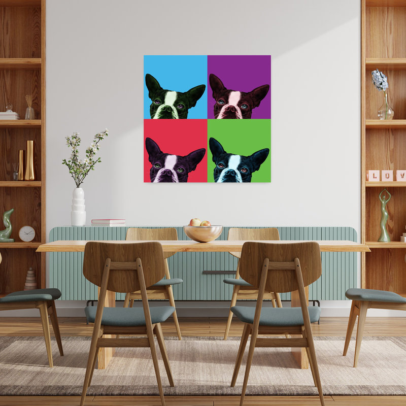 Loyauté Pop, art contemporain pour chien, H 36 po x l 36 po