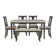 Io 6-Piece Two Toned Wood and Upholstered Dining Set