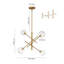 Lustre mobile en verre 4 lumières Spoutnik-2088775480