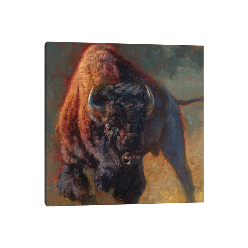 "Full of snort" par Julie T. Chapman, reproduction d’art, Pas de tapis, H 26 po x l 26 po x P 1,5 po, Toile tendue