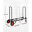 Chariot manuel et plateforme 8 en 1, capacité de 330 lb, noir