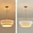 Dia 19.69 Inches, 6-Light Modern Farmhouse Chandelier With Hand-Weaving Shade
