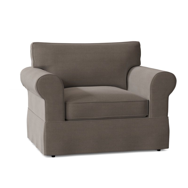Fauteuil à housse large Kingsbridge, Pavé Akiko
