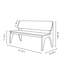 Banc en bois massif Letti-1324215761