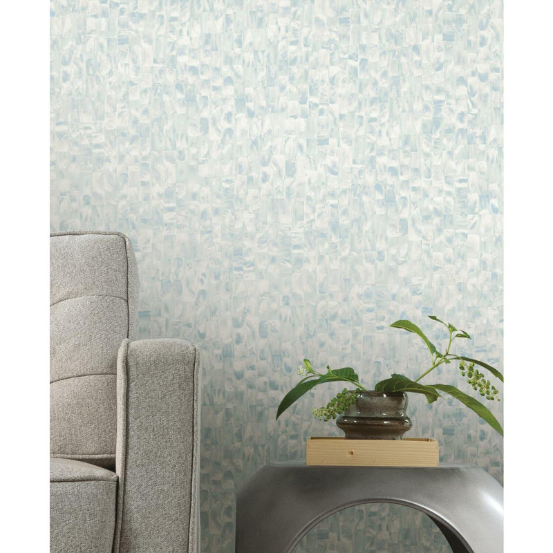 Abstract Peel & Stick Wallpaper Roll, Blue/Green